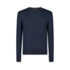 Feinstrickpullover aus reiner Wolle mit Rundhalsausschnitt