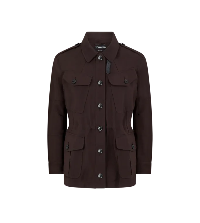 Feldjacke aus Wollmischung