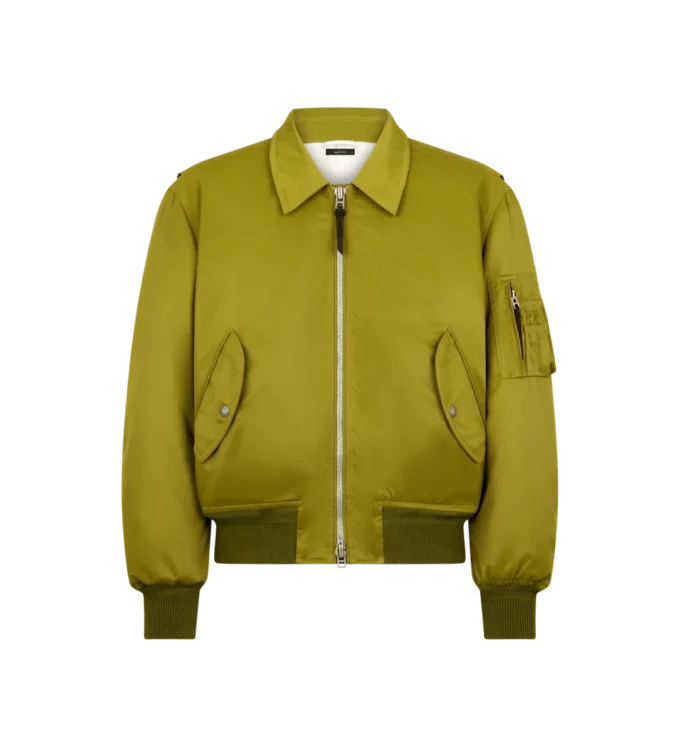 Fliegerjacke aus Satin-Nylon