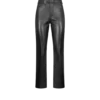 Fünf-Taschen-Hose aus Nappaleder mit geprägtem Tf-Logo Fünf-Taschen-Hose aus Nappaleder mit geprägtem Tf-Logo