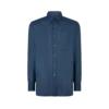 Gabardine-Hemd mit fließender Passform
