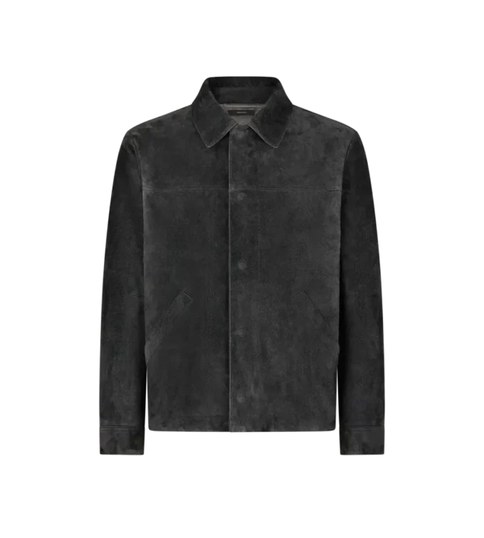 Gebürstete Wildleder-Arbeitsjacke