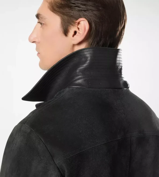 Gebürstete Wildleder-Arbeitsjacke