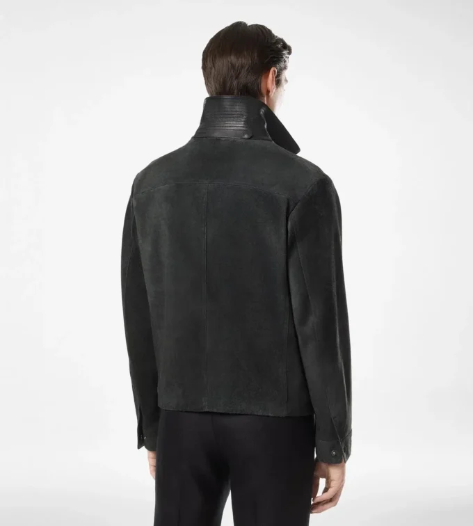Gebürstete Wildleder-Arbeitsjacke
