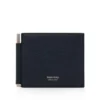 Geldclip-Brieftasche aus genarbtem Leder