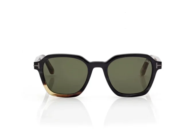 Geometrische Horn-Sonnenbrille Geometrische Horn-Sonnenbrille