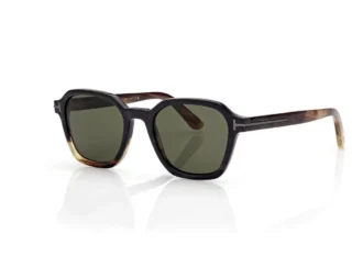 Geometrische Horn-Sonnenbrille