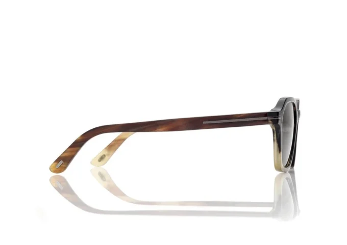 Geometrische Horn-Sonnenbrille Geometrische Horn-Sonnenbrille