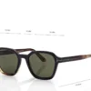 Geometrische Horn-Sonnenbrille Geometrische Horn-Sonnenbrille