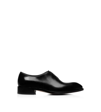 Gepolsterter Leder-Schnürschuh