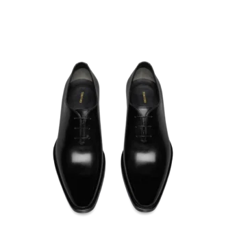 Gepolsterter Leder-Schnürschuh