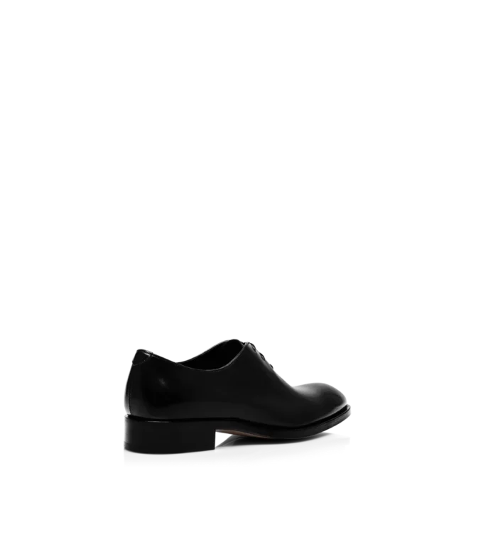 Gepolsterter Leder-Schnürschuh Gepolsterter Leder-Schnürschuh