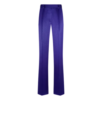 Gepunktete Jacquard-Plisseehose