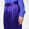 Gepunktete Jacquard-Plisseehose Gepunktete Jacquard-Plisseehose