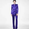 Gepunktete Jacquard-Plisseehose Gepunktete Jacquard-Plisseehose