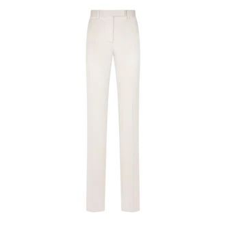 Gerade geschnittene Hose aus gewaschener Baumwoll-Seidenmischung