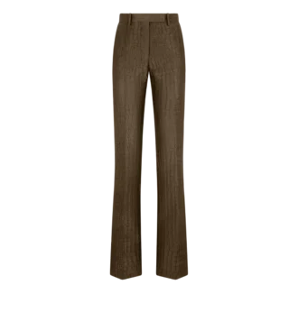 Gerade geschnittene Hose aus Krokodil-Jacquard