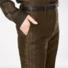 Gerade geschnittene Hose aus Krokodil-Jacquard Gerade geschnittene Hose aus Krokodil-Jacquard