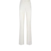 Gerade geschnittene Hose aus Wolle und Seide mit Schattenstreifen Gerade geschnittene Hose aus Wolle und Seide mit Schattenstreifen
