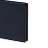 Geschmeidige, längliche T-Linie-Bifold-Brieftasche aus genarbtem Leder