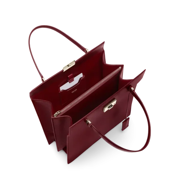 Geschmeidiges Narbenleder Jean Top Handle Geschmeidiges Narbenleder Jean Top Handle