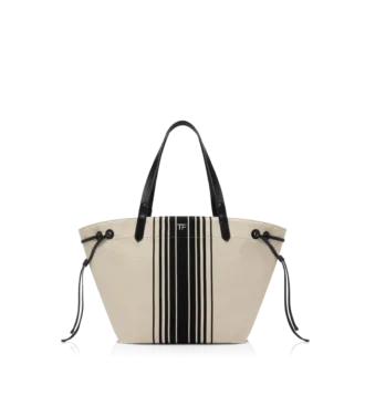 Gestreifte Jacquard-Tasche