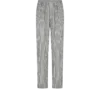 Gestreifte Seiden-Pyjama-Hose mit Paspelierung Gestreifte Seiden-Pyjama-Hose mit Paspelierung
