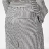 Gestreifte Seiden-Pyjama-Hose mit Paspelierung Gestreifte Seiden-Pyjama-Hose mit Paspelierung