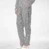 Gestreifte Seiden-Pyjama-Hose mit Paspelierung Gestreifte Seiden-Pyjama-Hose mit Paspelierung