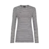 Gestreiftes Langarm-T-Shirt mit tonalem TF-Sticklogo