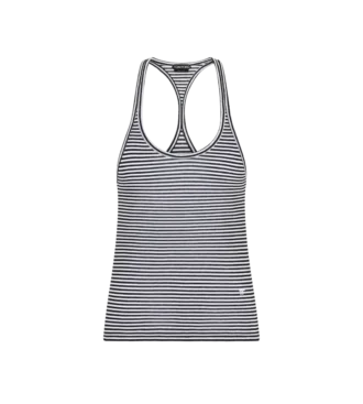 Gestreiftes Tanktop mit tonalem TF-Sticklogo