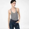 Gestreiftes Tanktop mit tonalem TF-Sticklogo