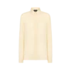 Gewaschenes Seiden-Georgette-Hemd mit tonalem TF-Sticklogo