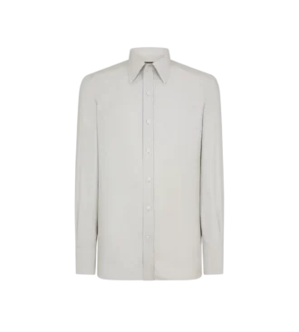 Gewaschenes Slim-Fit-Hemd aus Twill