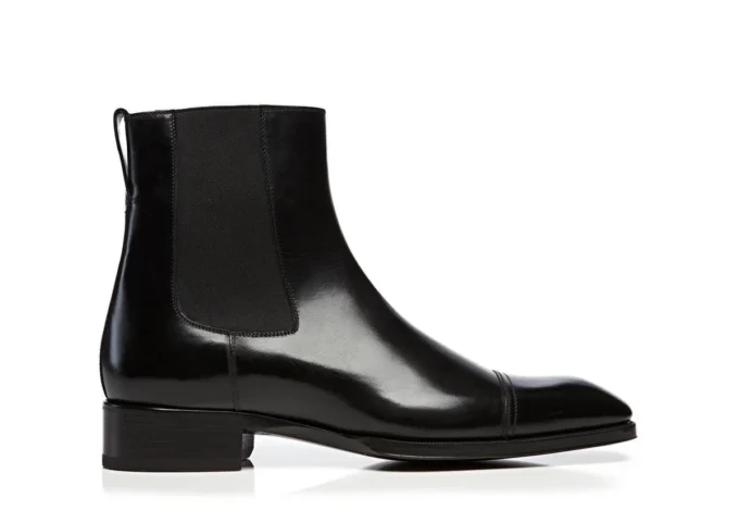 Gianni Chelsea-Stiefel mit Lederkappe