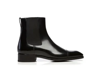 Gianni-Stiefelette aus poliertem Leder