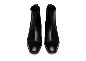 Gianni-Stiefelette aus poliertem Leder