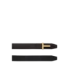 Grain Leather T Icon Belt
