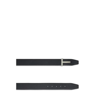 Grain Leather T Icon Belt