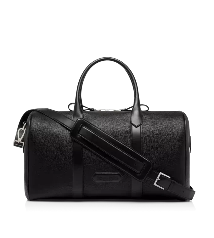 Grain Leather Wide Opening Medium Duffle