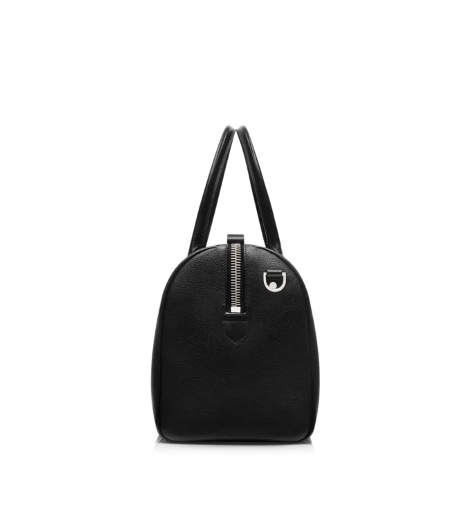 Grain Leather Wide Opening Medium Duffle