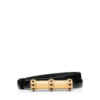 Gürtel mit Cabochon-Verzierung aus Leder mit Palmellato-Effekt