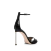 Halbglänzende, bedruckte Python-Sandale mit Fersenriemen Halbglänzende, bedruckte Python-Sandale mit Fersenriemen