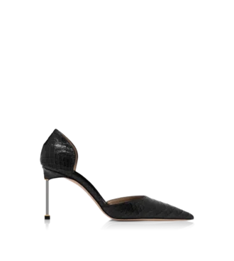 halbglnzende pumps mit python print und spire d orsay absatz 1 330x367 - Halbgl&auml;nzende Pumps mit Python-Print und Spire D'Orsay-Absatz
