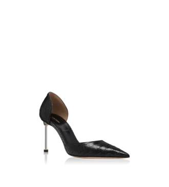 halbglnzende pumps mit python print und spire d orsay absatz 2 330x367 - Halbgl&auml;nzende Pumps mit Python-Print und Spire D'Orsay-Absatz