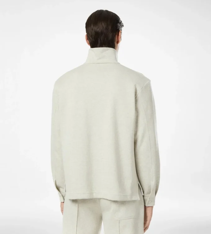Halbknopf-Pullover aus Baumwolle, Seide und Kaschmir Halbknopf-Pullover aus Baumwolle, Seide und Kaschmir