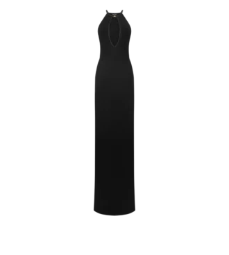 Halterneck-Abendkleid mit Cut-Out