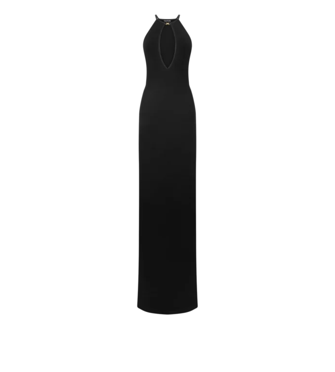 Halterneck-Abendkleid mit Cut-Out Halterneck-Abendkleid mit Cut-Out