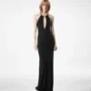 Halterneck-Abendkleid mit Cut-Out Halterneck-Abendkleid mit Cut-Out