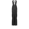Halterneck-Abendkleid mit tiefem V-Ausschnitt und Seitenschlitzen Halterneck-Abendkleid mit tiefem V-Ausschnitt und Seitenschlitzen